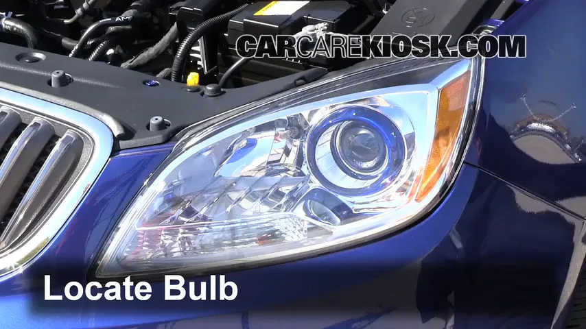 2013 Buick Verano 2.4L 4 Cyl. FlexFuel Lights Headlight (replace bulb)